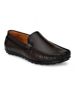 Ramoz 100% Genuine Driving & Loafer Shoe for Men's & Boys (Brown)